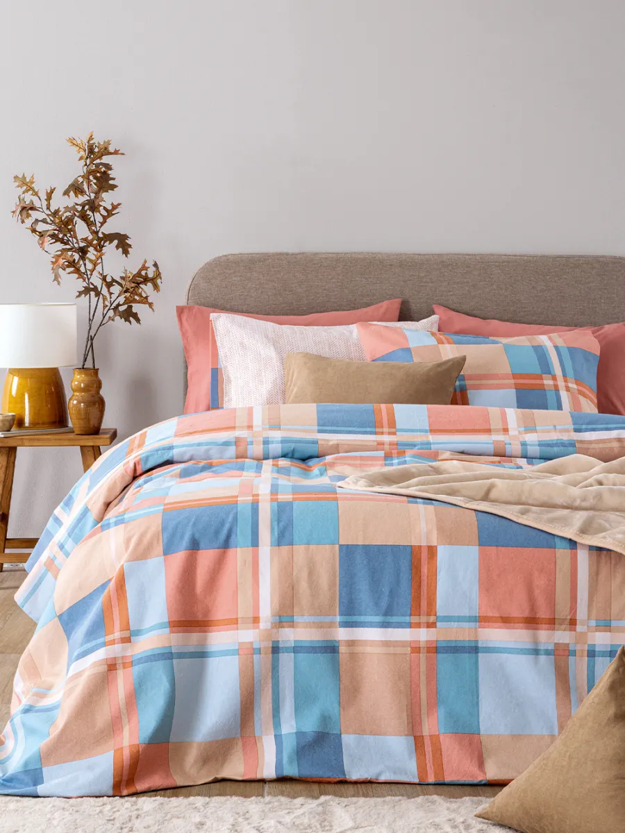 Σετ Μονά Σεντόνια Flannel Beauty 170x265 FB0250 Με Λάστιχο