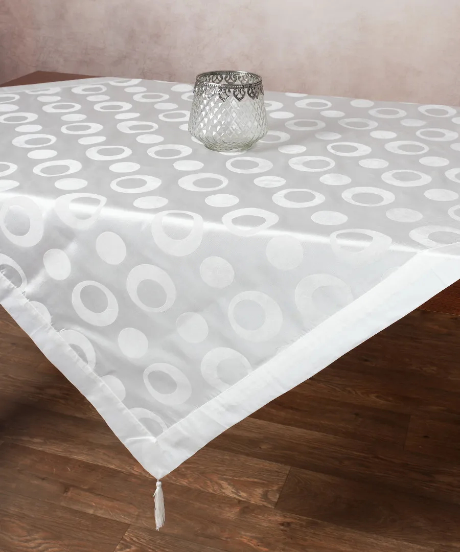 Σατέν καρέ 082 (85cm x 85cm) λευκό