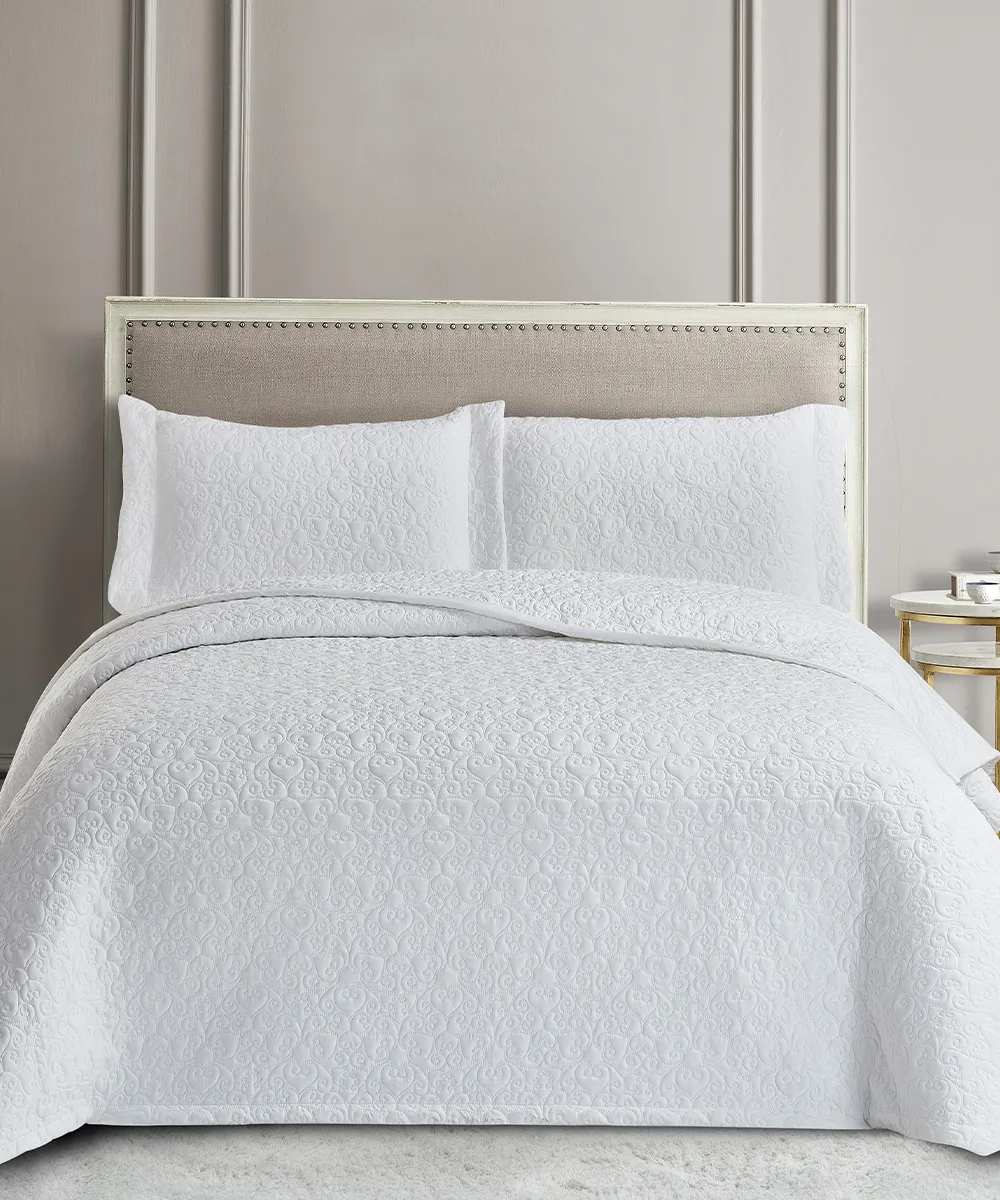 Σετ Κουβερλί 240x260 WED103 WHITE