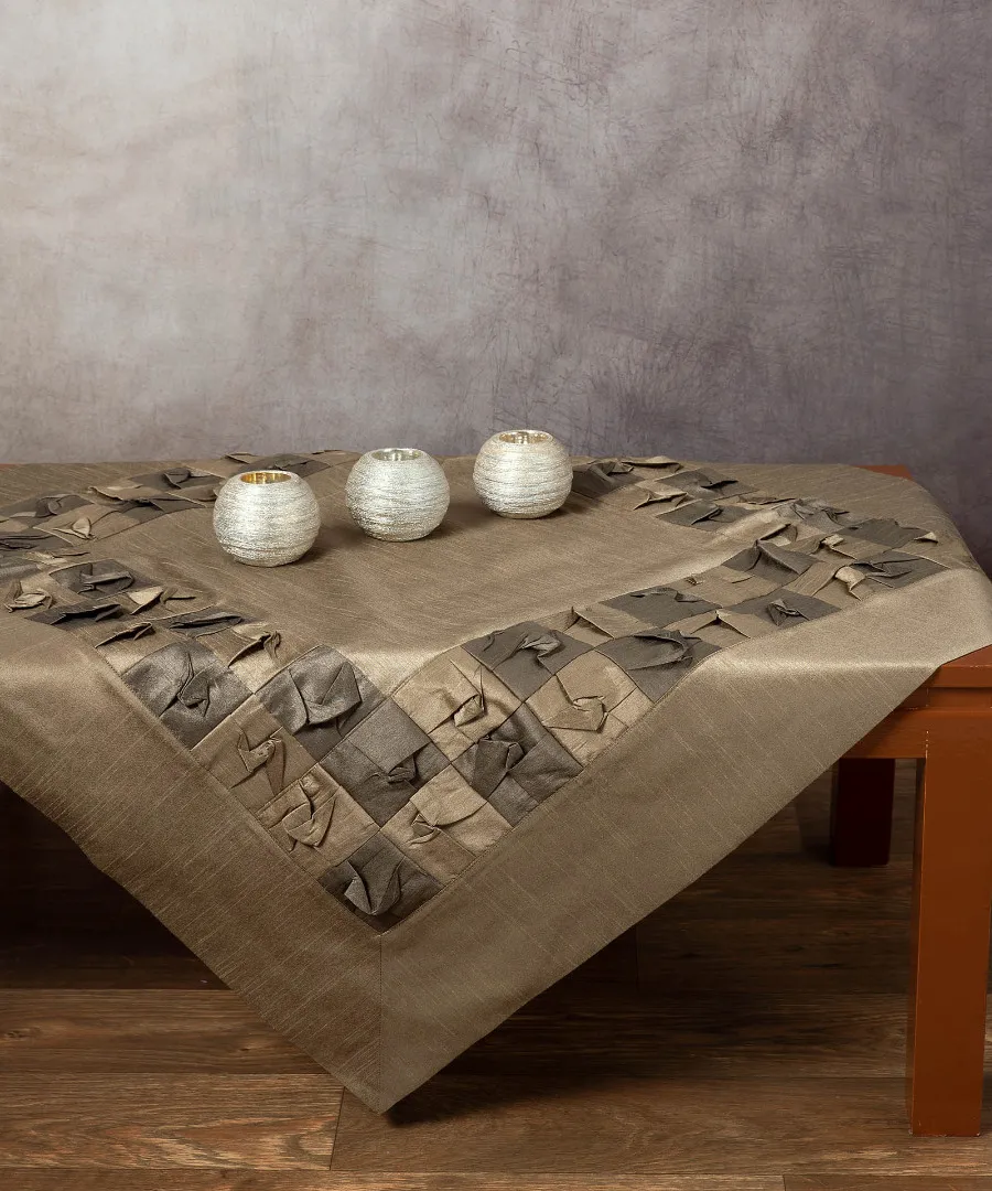 καρέ (85cm X 85cm) 3918 λαδί δίχρωμο