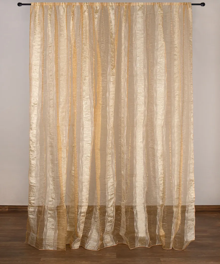 Κουρτίνα 6103 (280cm x 300cm) με τρέσα χρυσή