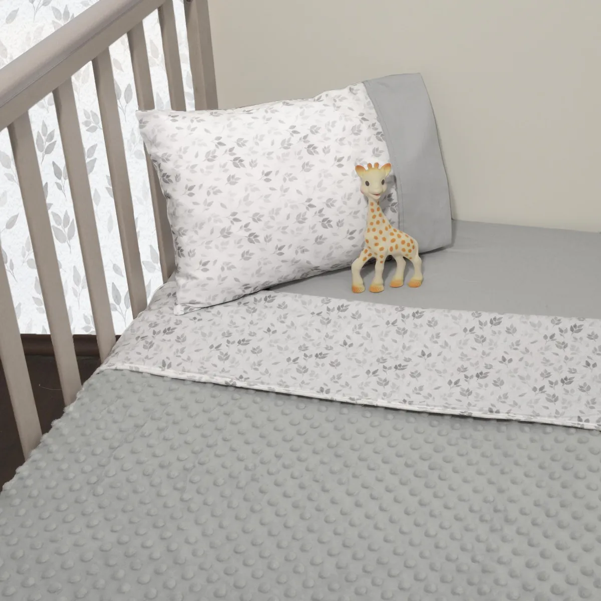 Minky Κουβέρτα Λίκνου Διπλής Όψης 75x95 Des.507 SOPHIE LA GIRAFE