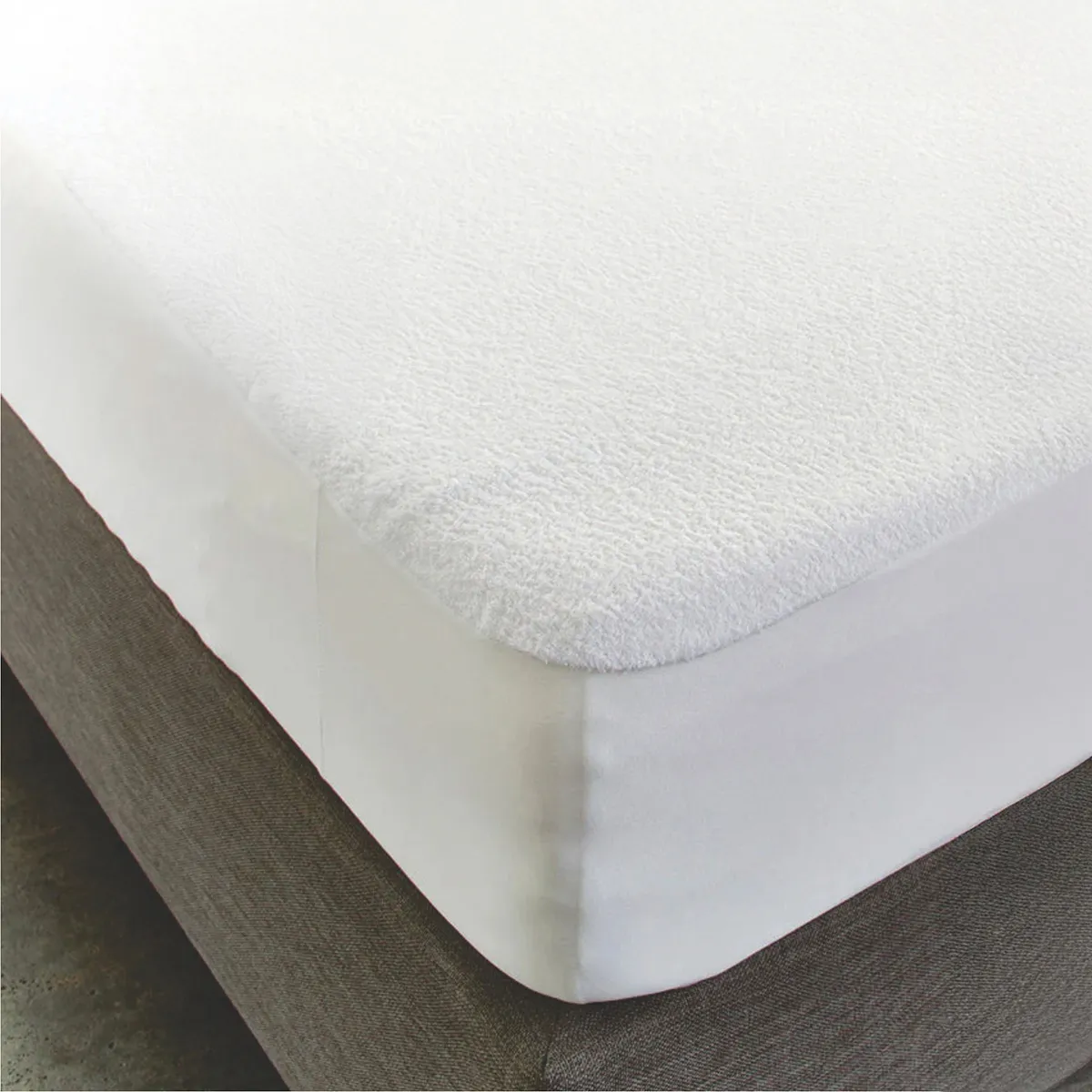 ΑΔΙΑΒΡΟΧΟ TERRY ΚΑΛΥΜΜΑ ΣΤΡΩΜΑΤΟΣ  ΜΟΝΟ 105X200+40cm