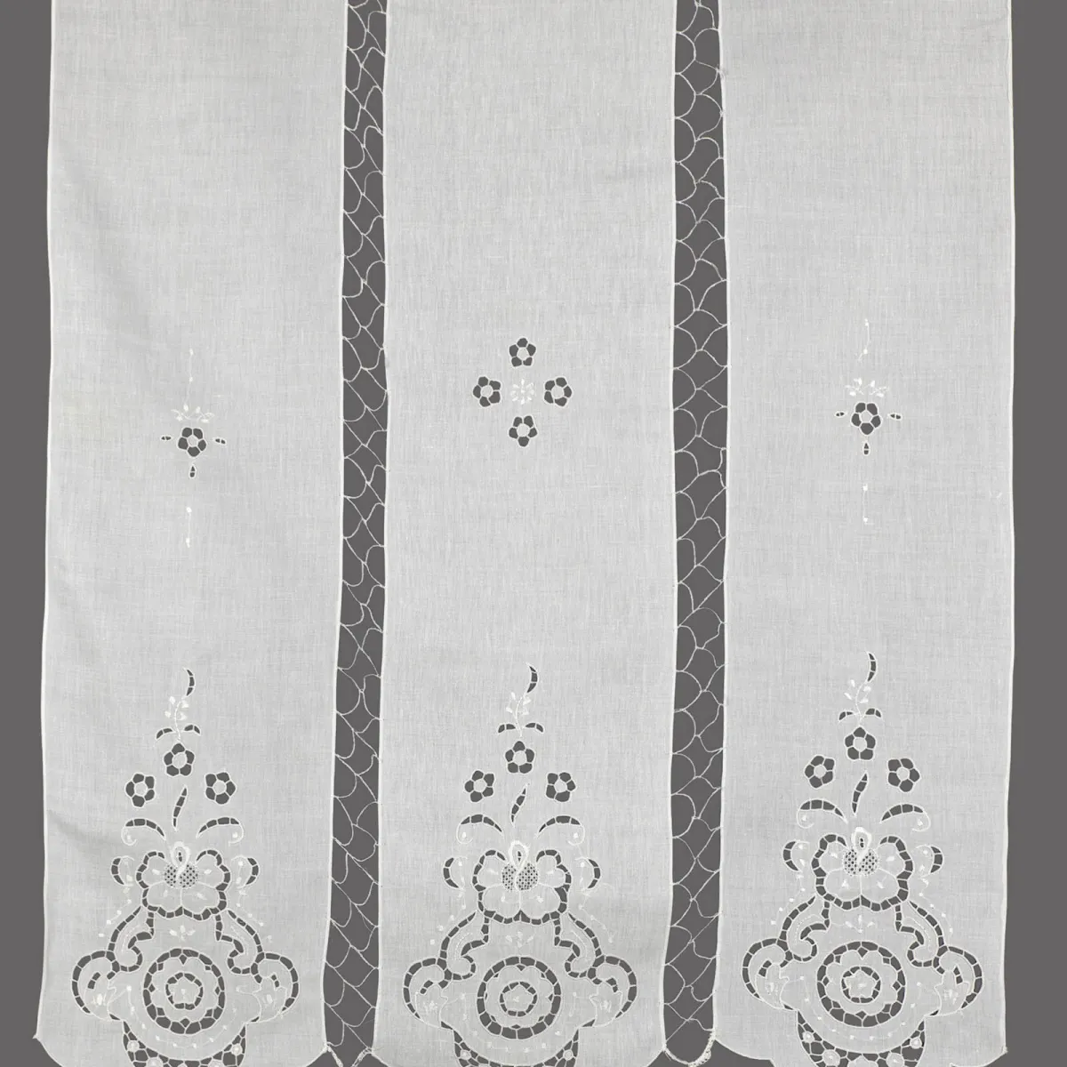 κουρτίνα 177 (140cm x 260cm) λευκή με τούνελ
