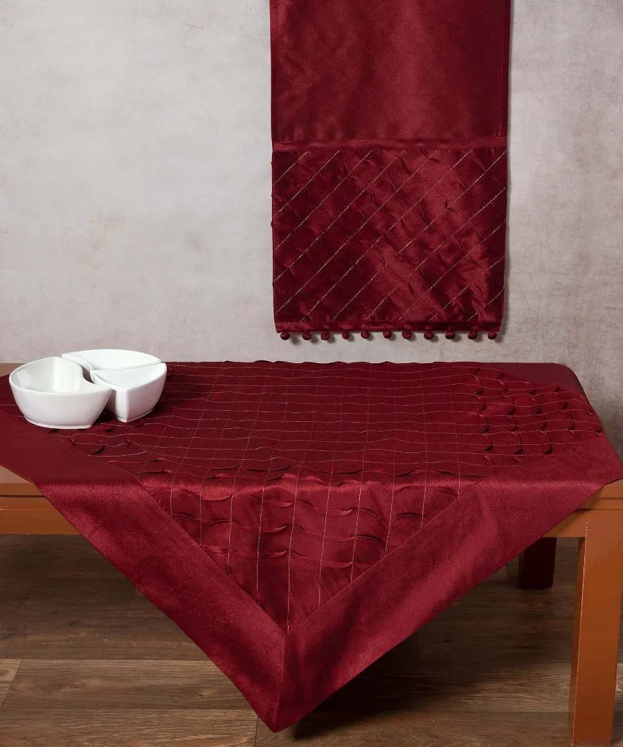 Καρέ (90cm X 90cm) 3874 μπορντώ