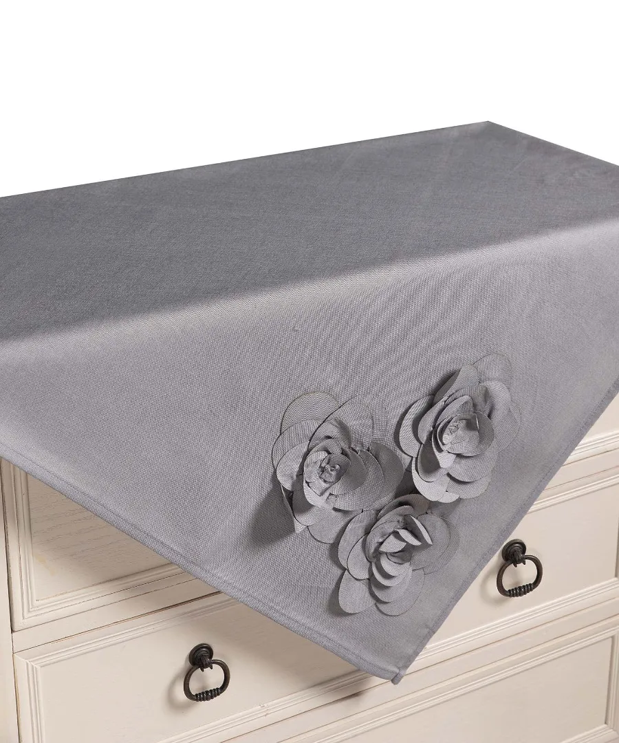 Τραπεζοκαρέ 558 (130cm x 130cm) γκρί 