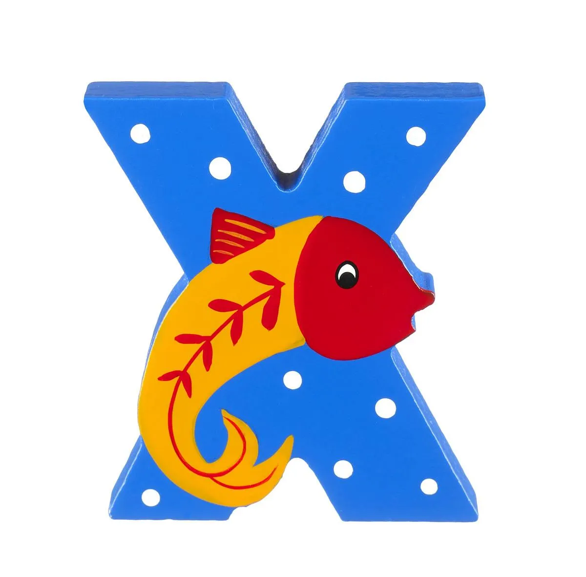 Ξύλινο Γράμμα X Alphabet Letters Orange Tree Toys