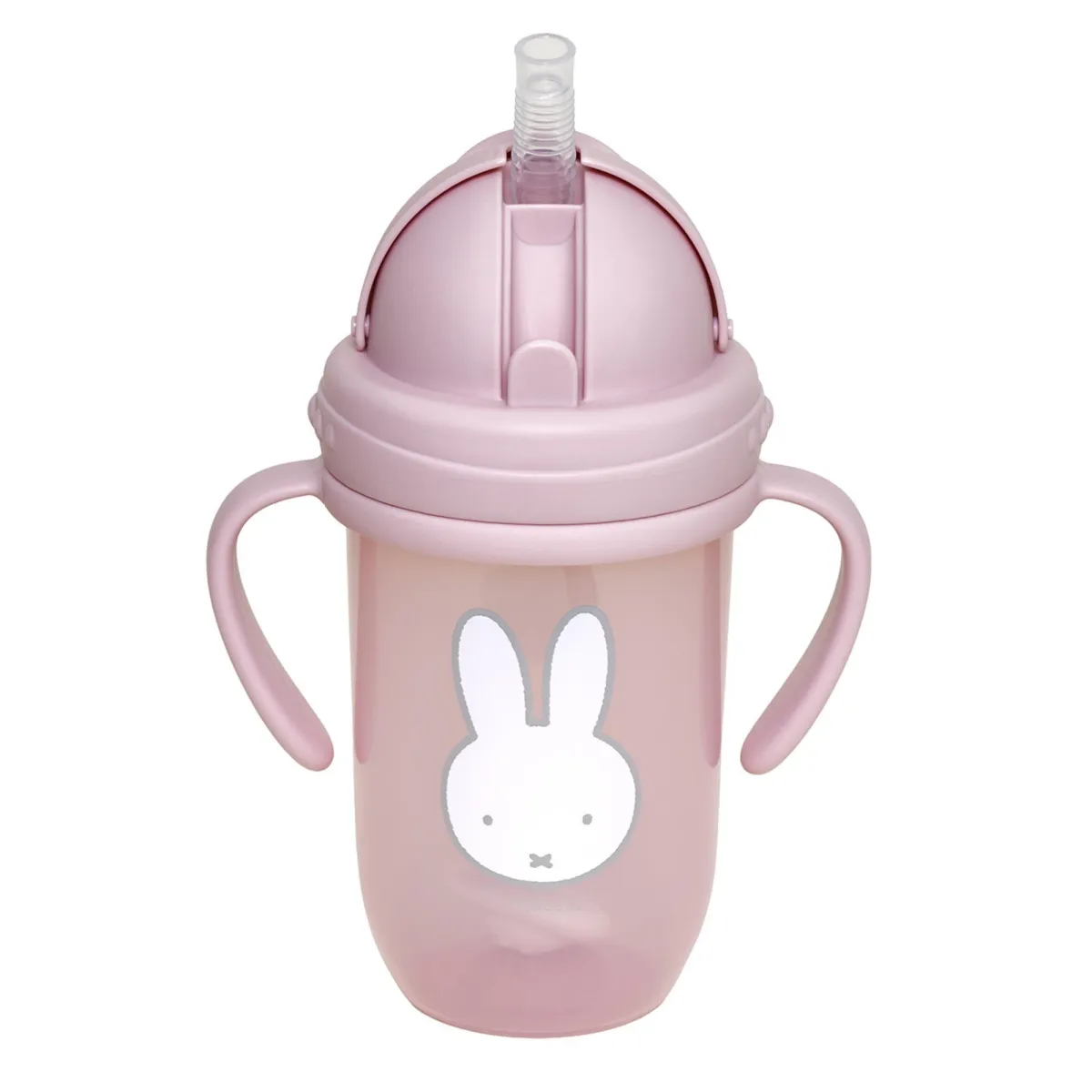 Παγούρι με Χερούλια και Καλαμάκι 260ml Miffy Pink KOKO