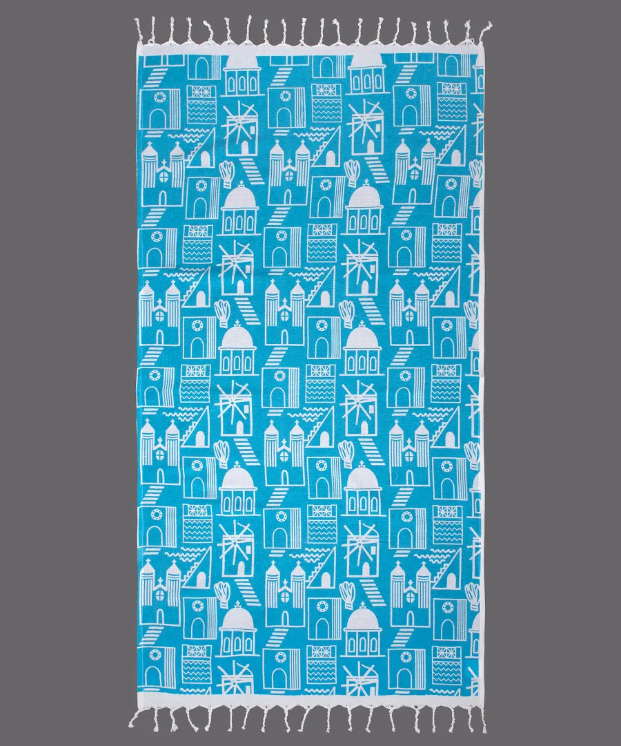 Pestemal nkp540 (90cm x 180cm) τυρκουάζ