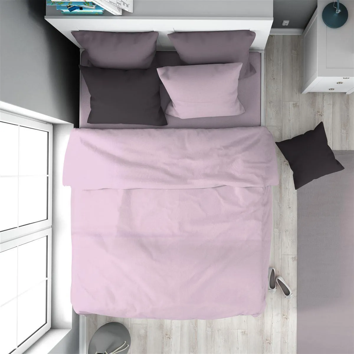 Πάπλωμα Solid 506 160X240 Light Purple 100% Cotton