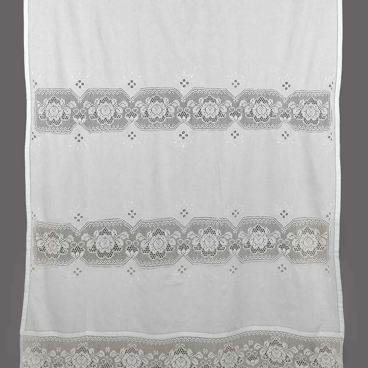 κουρτίνα 674 (40cm x 80cm) λευκό με τούνελ