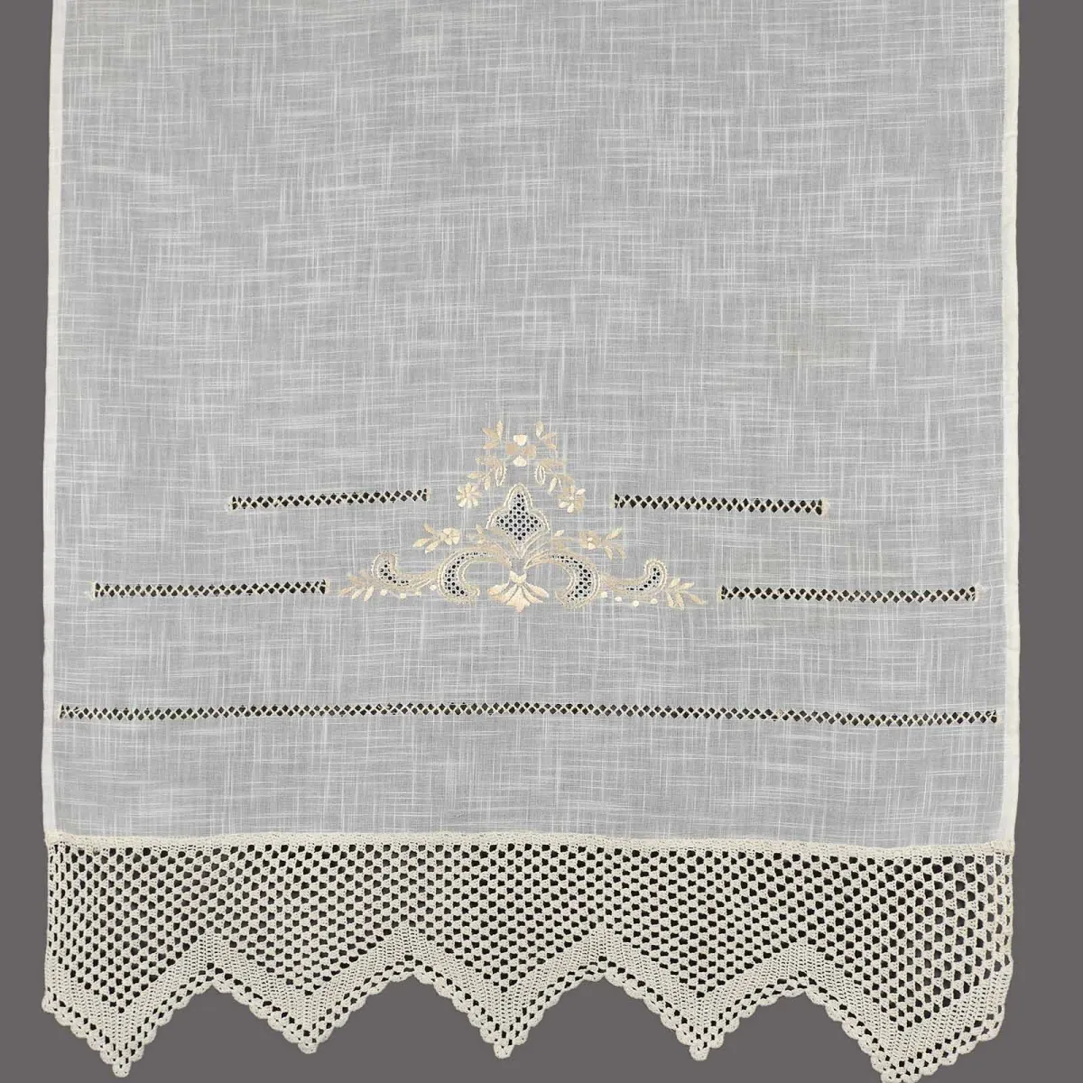 κουρτίνα 1714 (140cm x 260cm) λευκό με τούνελ