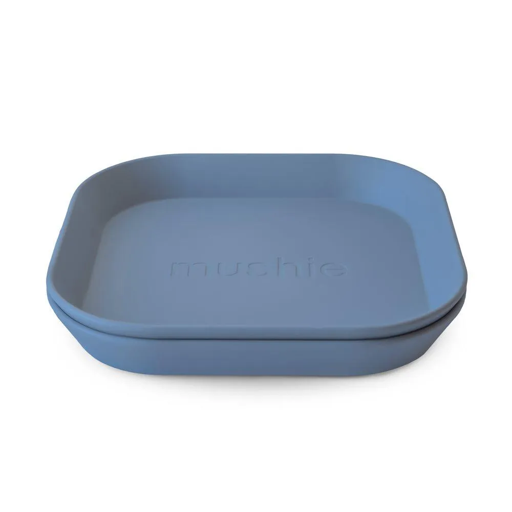 Σετ 2 Τετράγωνα Πιάτα PP Twilight Blue  - Mushie