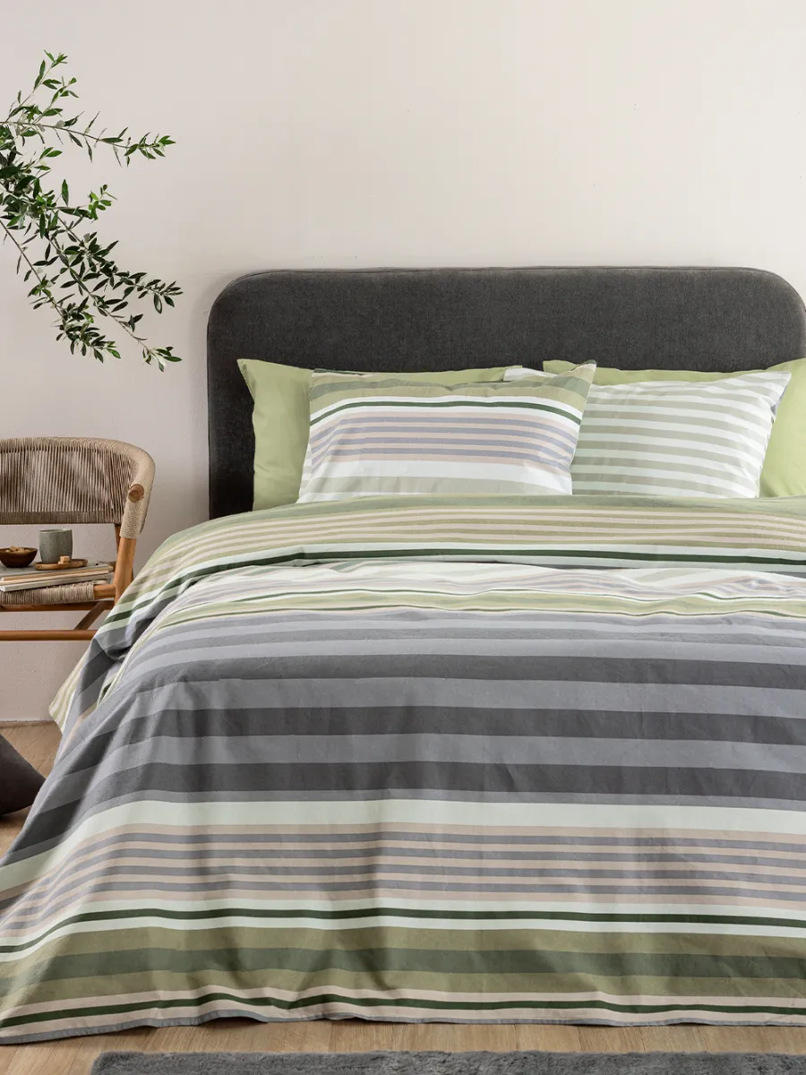 Σετ Σεντόνια Υπέρδιπλα Flannel Beauty 240x265 FB0245 Χωρίς Λάστιχο