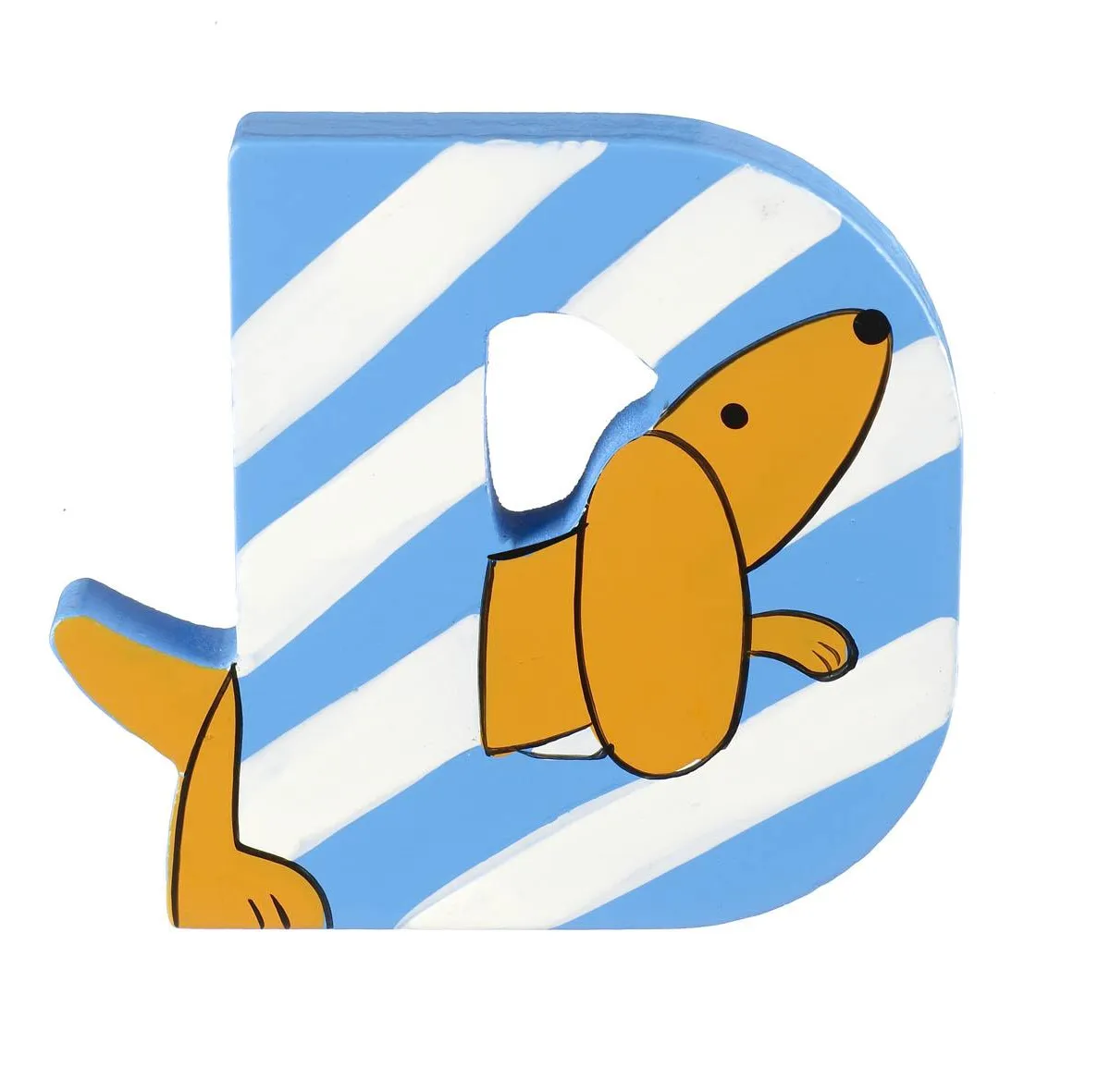 Ξύλινο Γράμμα D Alphabet Letters Orange Tree Toys