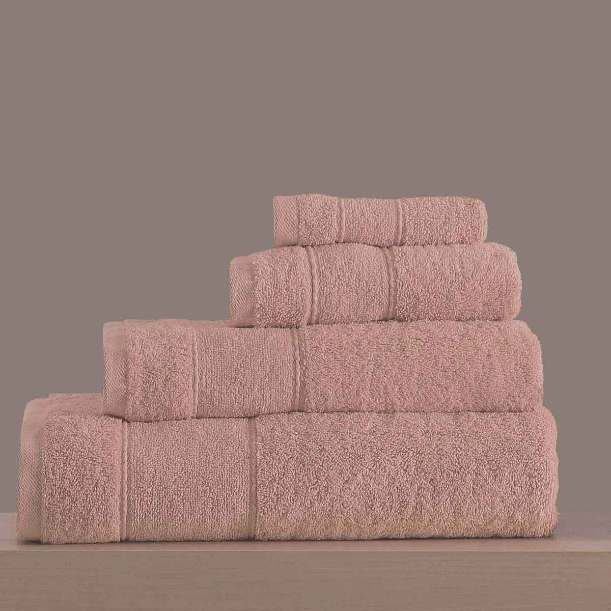 ΣΕΤ ΠΕΤΣΕΤΕΣ LILLIE No1    S.PINK  4 TEM(80X150,50X90,30X50,30X30) 100% Cotton 500gsm