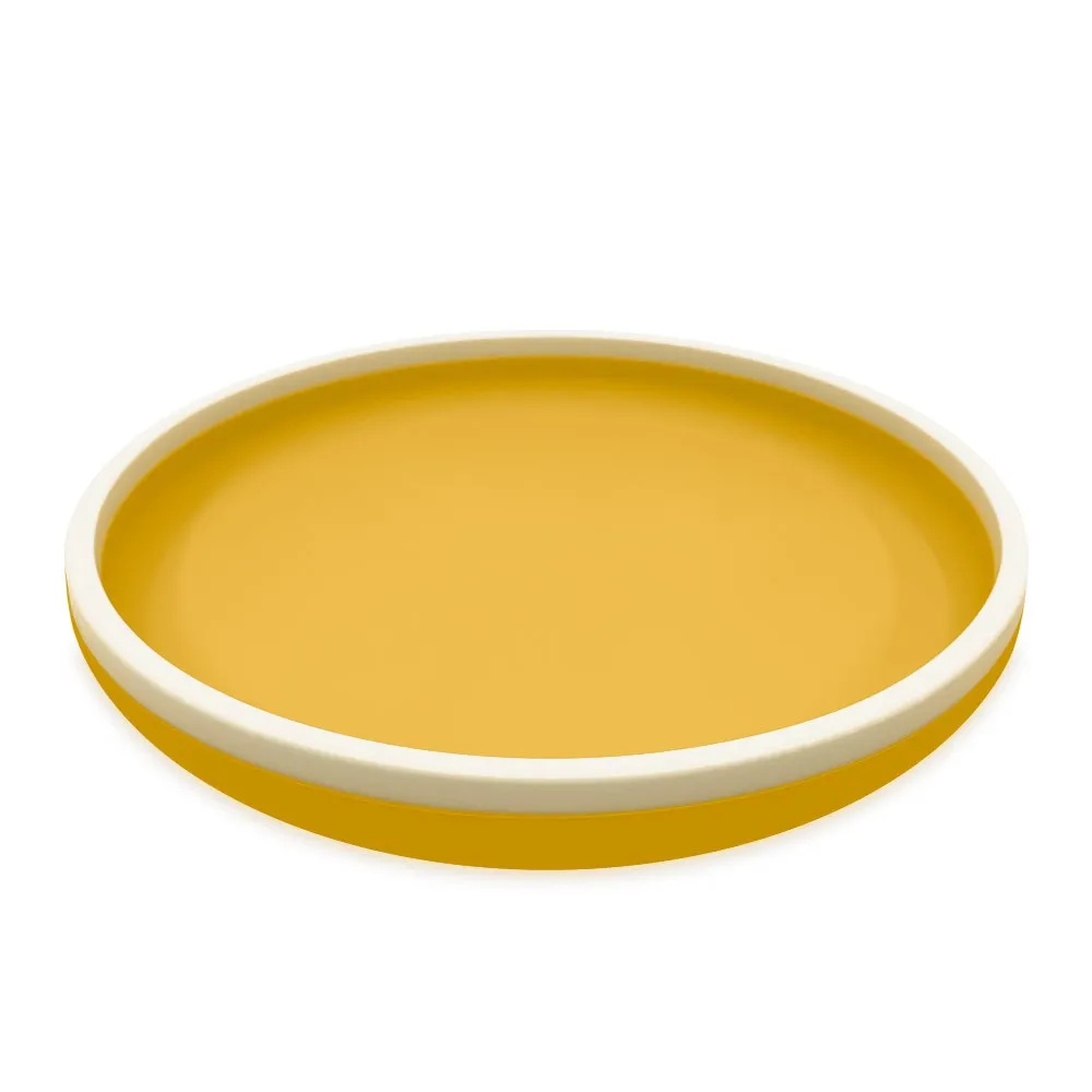 Πιάτο Σιλικόνης 18 cm - Κίτρινο - Smikkels