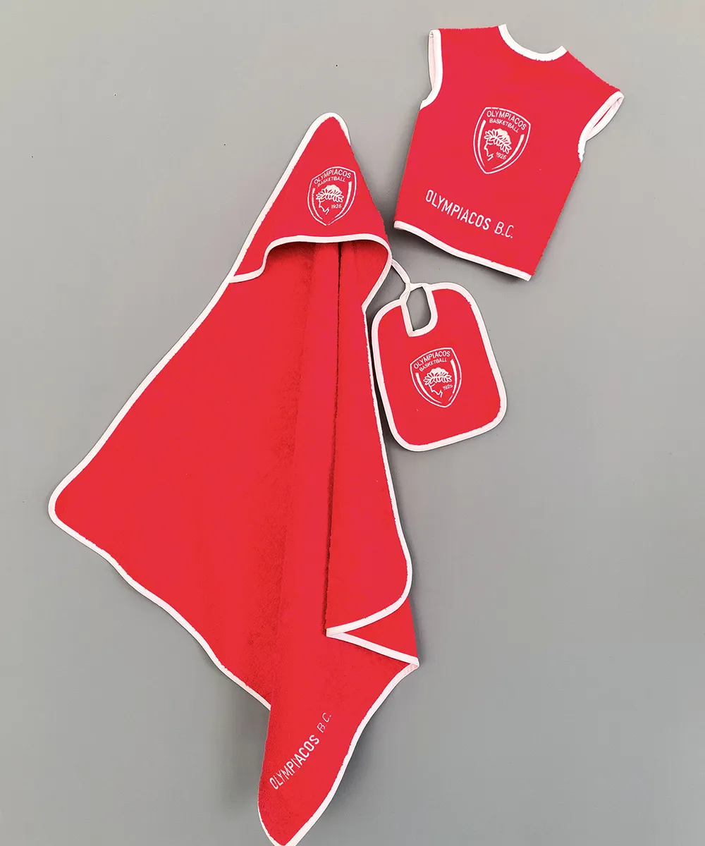Σετ Λουτρου Βρεφικό Olympiacos B.C. OLYMPIACOS BABY BLOCK