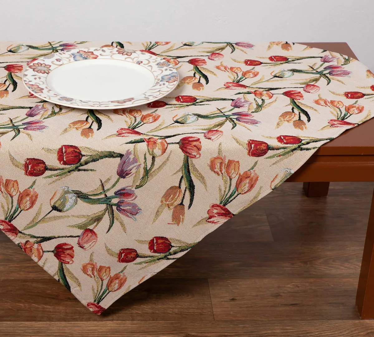 Τραπεζοκαρέ στόφα (140cm x 140cm) tulip