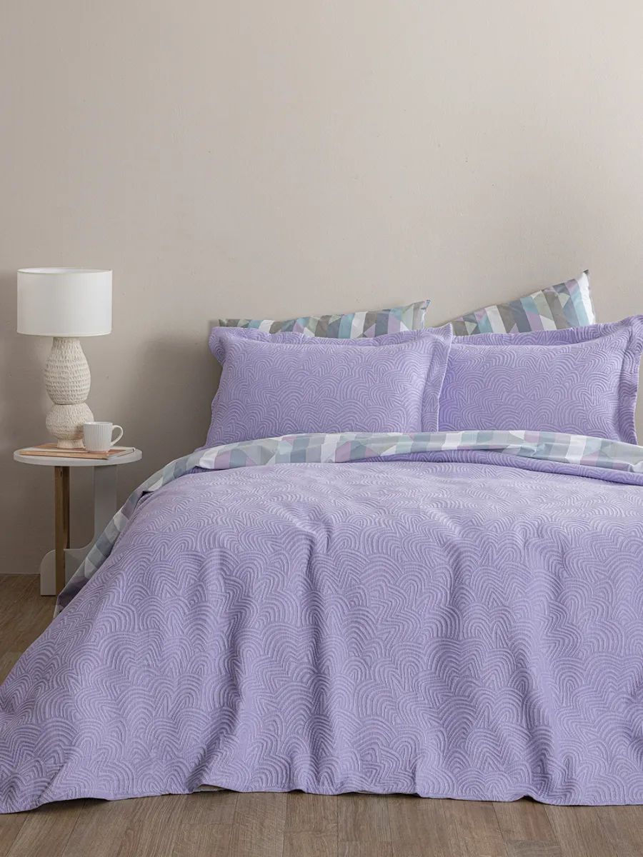 Κουβέρτα Matelasse 230X260 ADEL LILAC