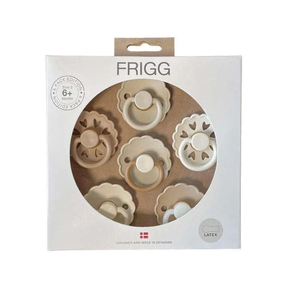 Σετ 6 Πιπίλες Latex FRIGG – Cinnamon Charm 6-18 Μηνών