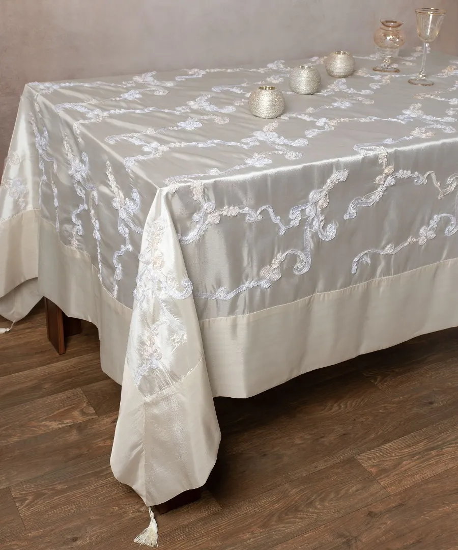 Σατέν Τραπεζομάντηλο ( 180cm x 220cm ) 6271 Ivory