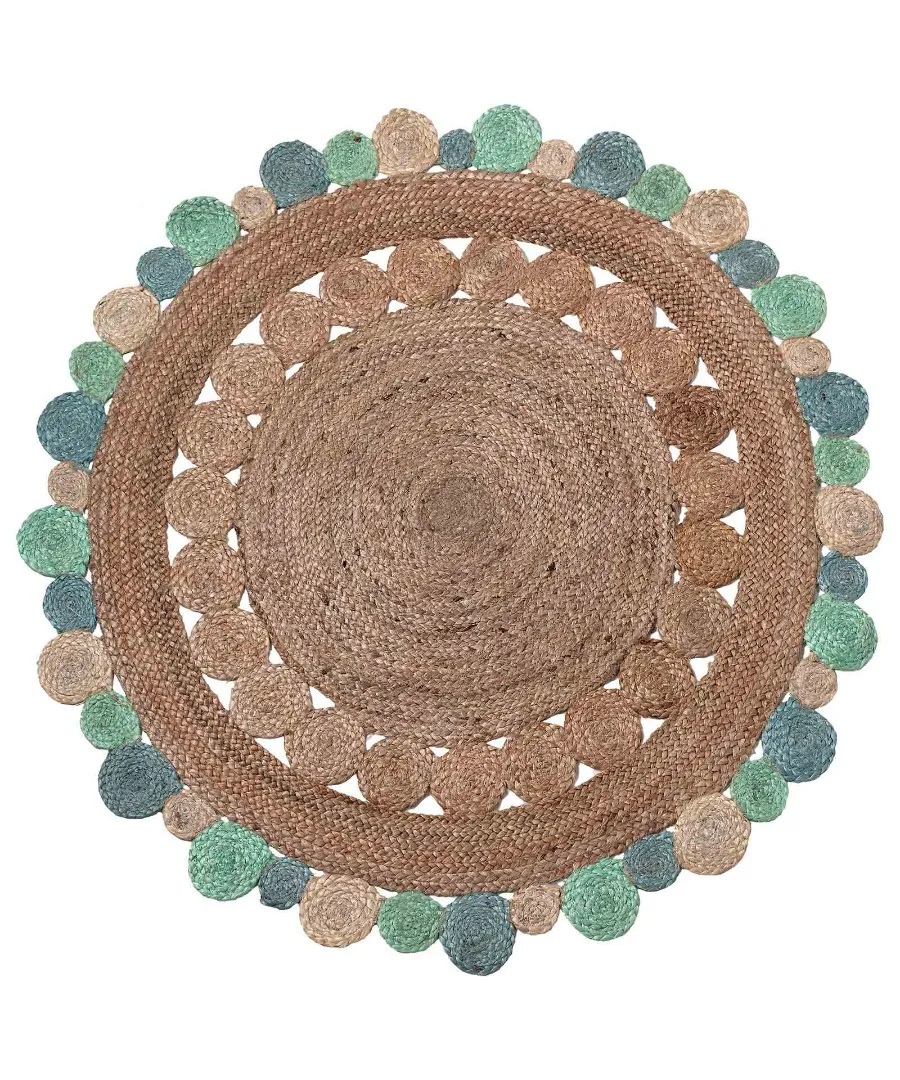 Χαλί γιούτα 1736 (120cm) light blue