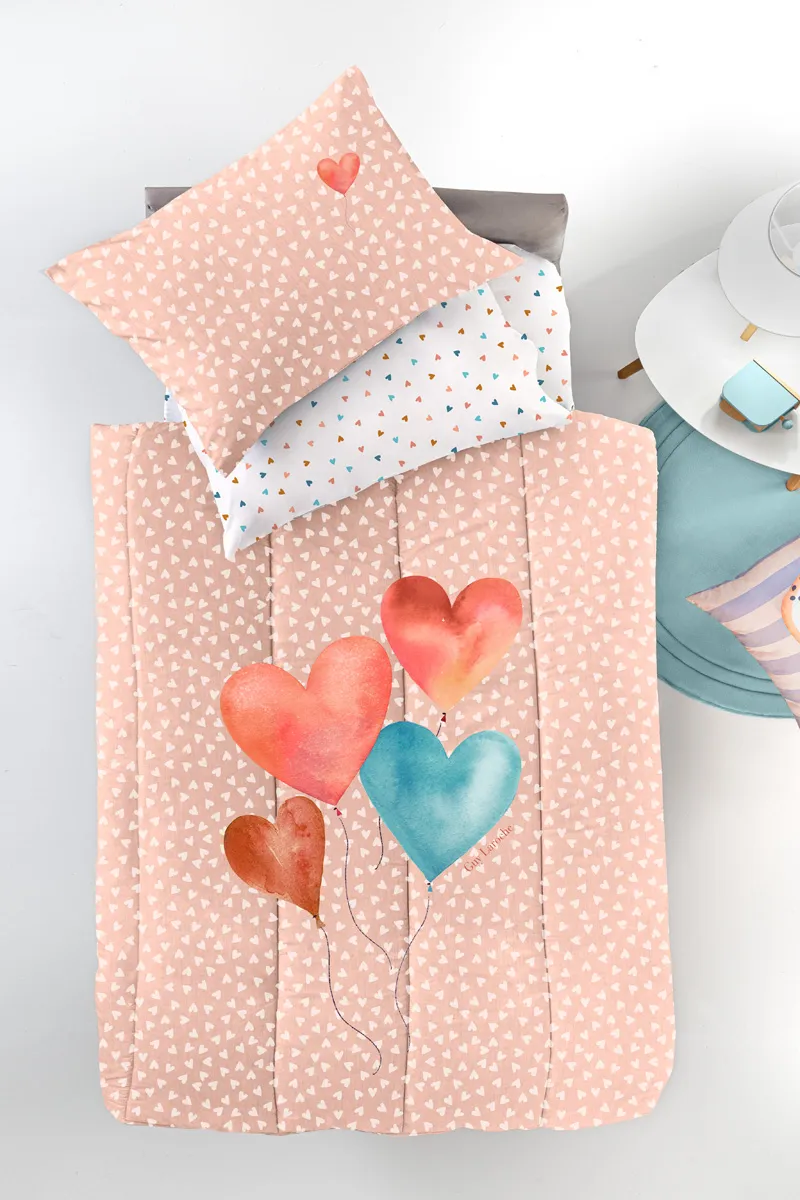 Κουβερλί Amore Salmon Suede