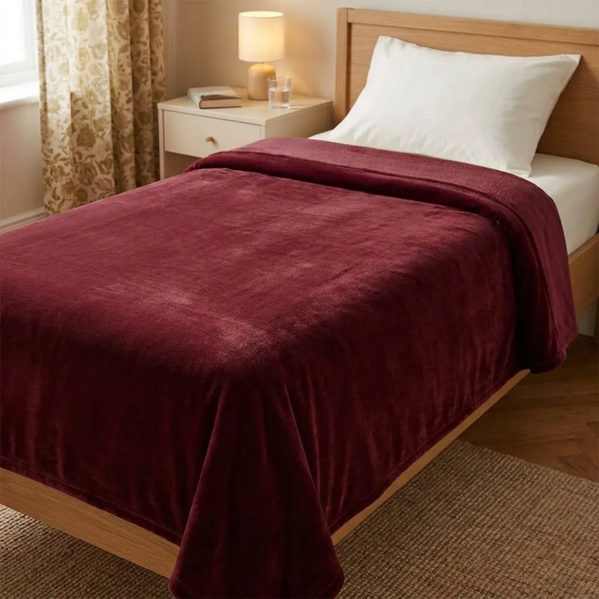 ΚΟΥΒΕΡΤΑ ΙΣΠΑΝΙΑΣ ΜΟΝΗ 160X220 BELPLA STER PLAIN GRANATE(16)