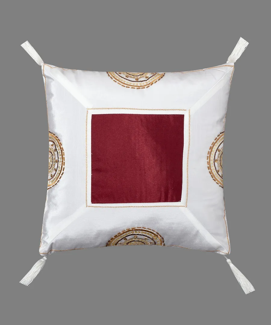 Μαξιλαροθήκη (40cm x 40cm) 612 ΧΜ-45 Μπορντώ