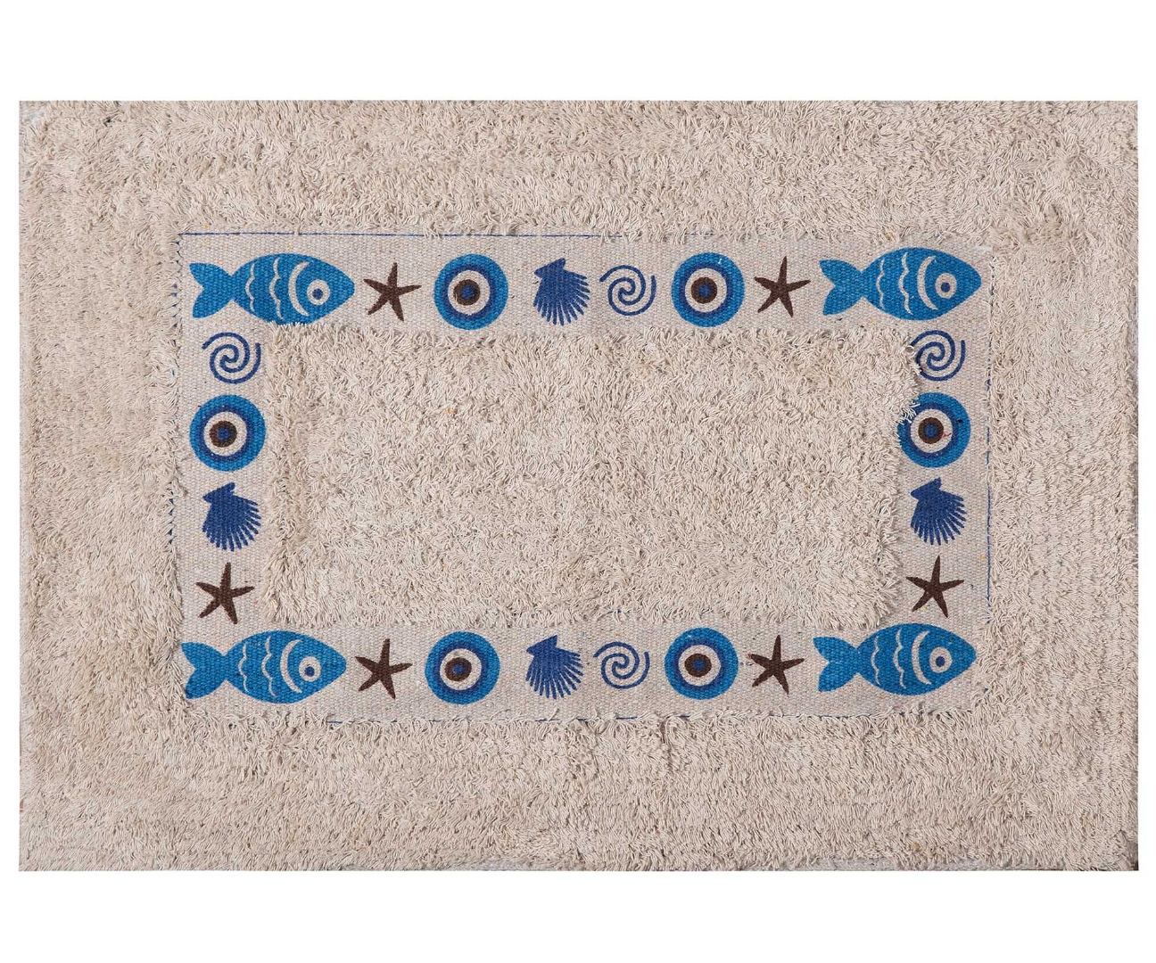 Πατάκι μάτι σκέτο (40cm x 60cm) μπλέ