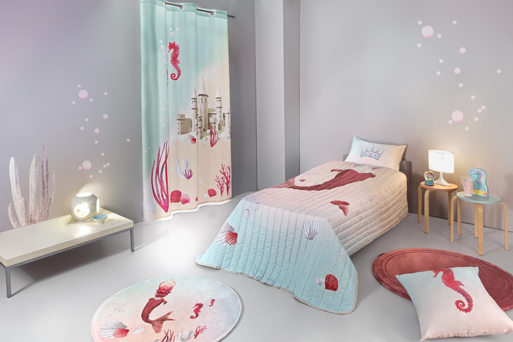 Σετ 2τμχ. Κουβερλί Mermaid 