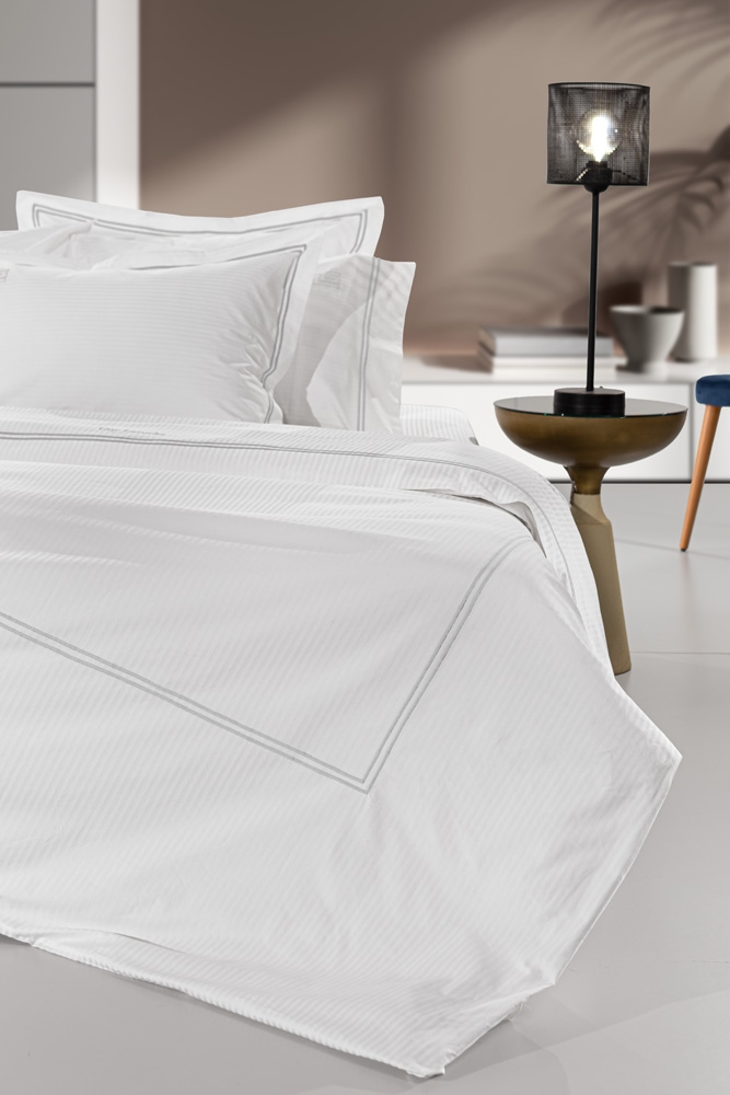 Παπλωματοθήκη Nice White L.Silver