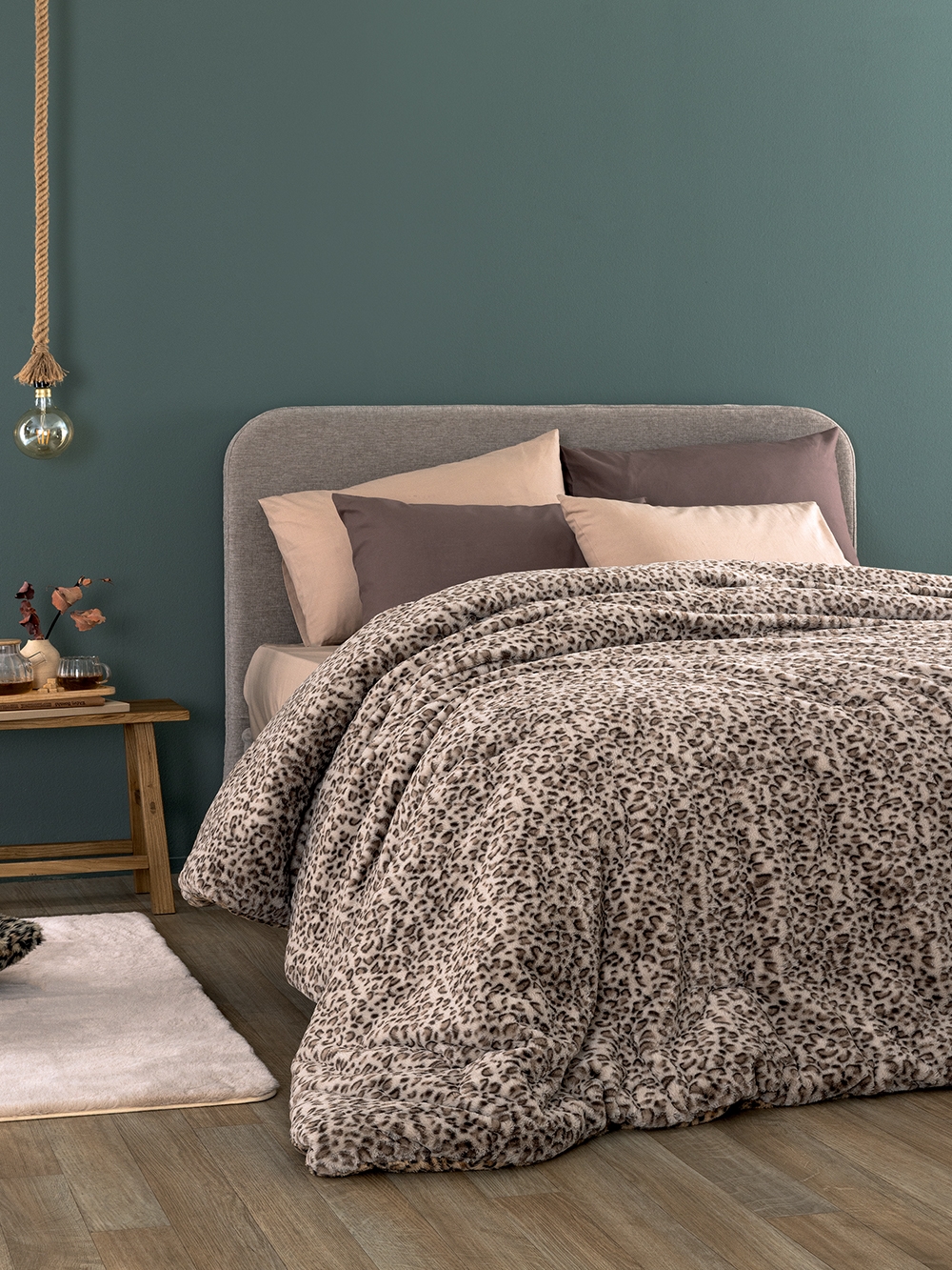 Κουβερτοπάπλωμα Υπέρδιπλο 220x240 DEVA GREY