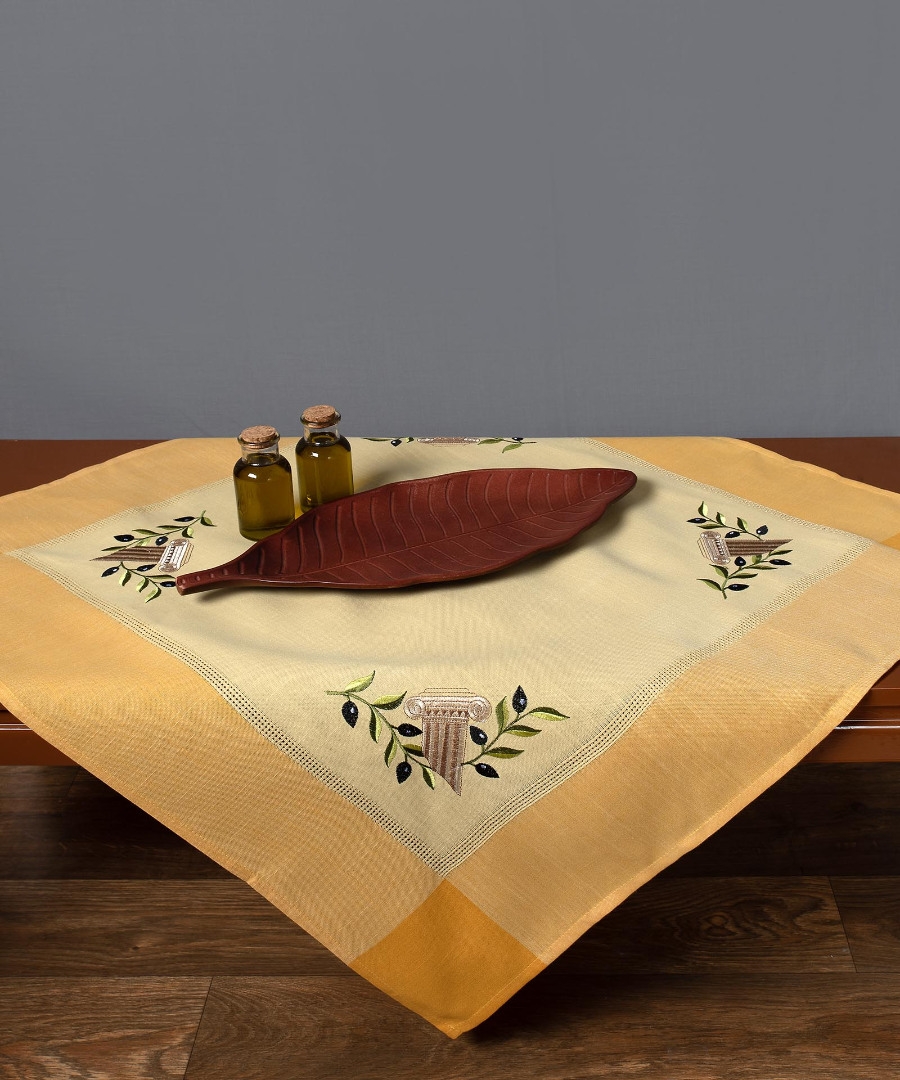 Τραπεζοκαρέ N3 (135cm x 135cm) κίτρινο