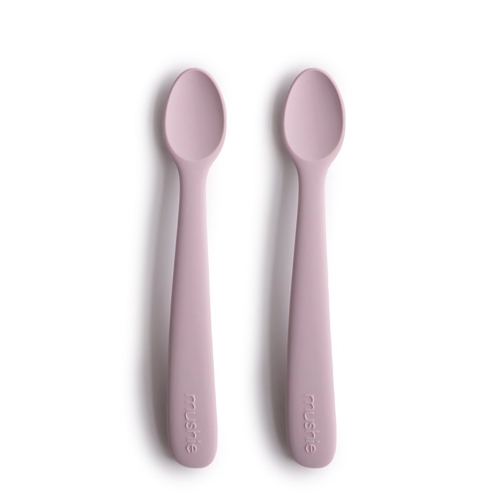Σετ 2 Μακριά Κουταλάκια Σιλικόνης Soft Lilac - Mushie