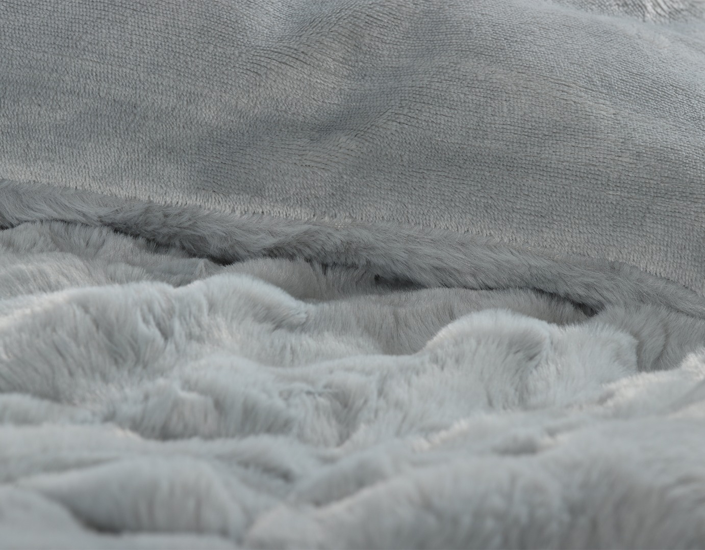 Κουβερτοπάπλωμα burble (240cm x 260cm +2 x50cm x 70cm) γκρί