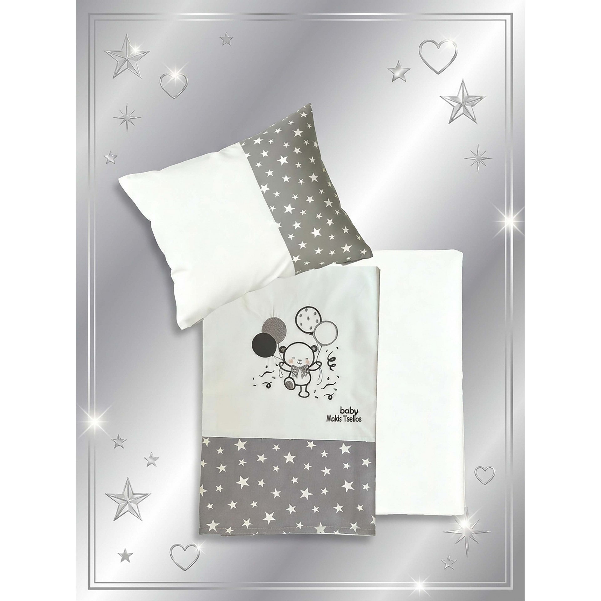 COOKIE  ΣΕΤ ΣΕΝΤ. BEBE  XΛ. 2*120x170cm 30x40cm  100% COTTON