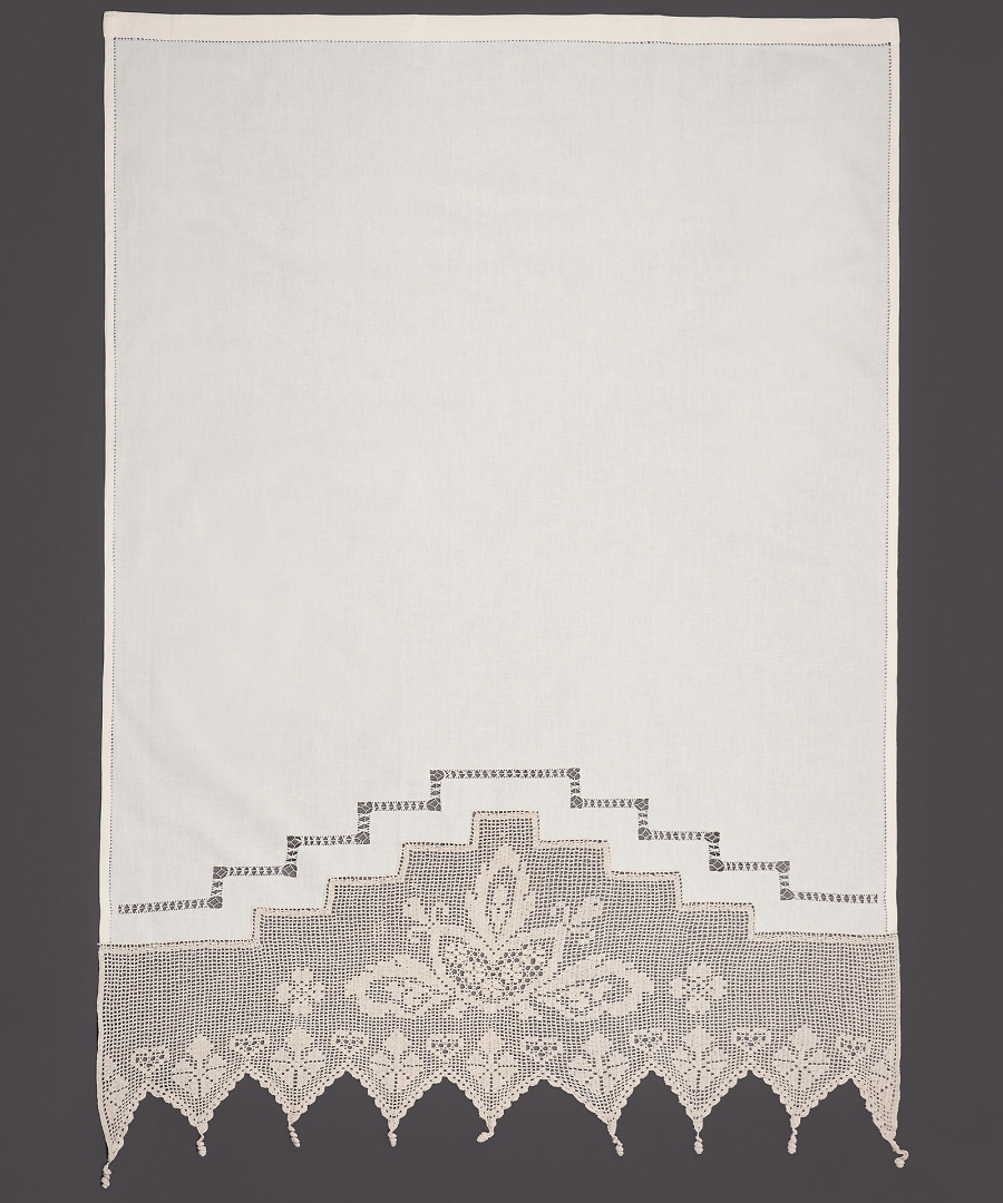 κουρτίνα 075 (160cm x 160cm) ecru με τούνελ