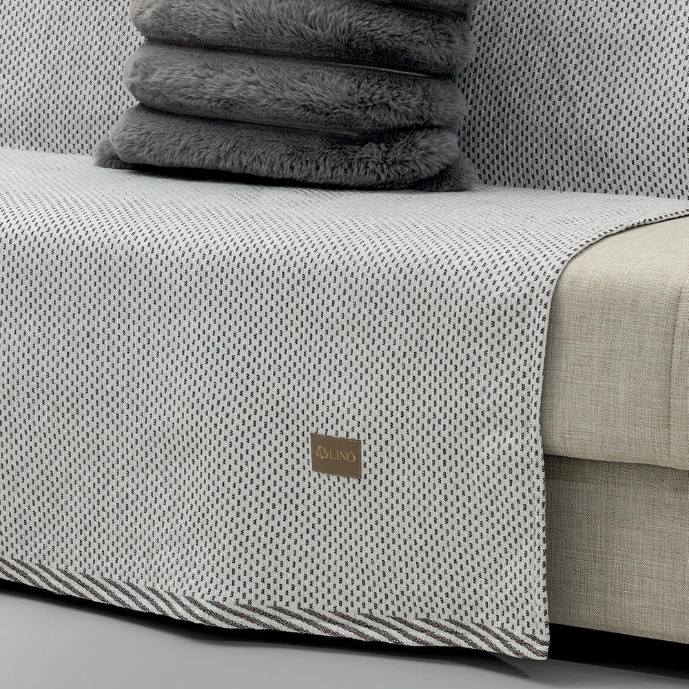 LINO Ριχτάρι Καναπέ Τριθέσιο (180x300) Raya Off White