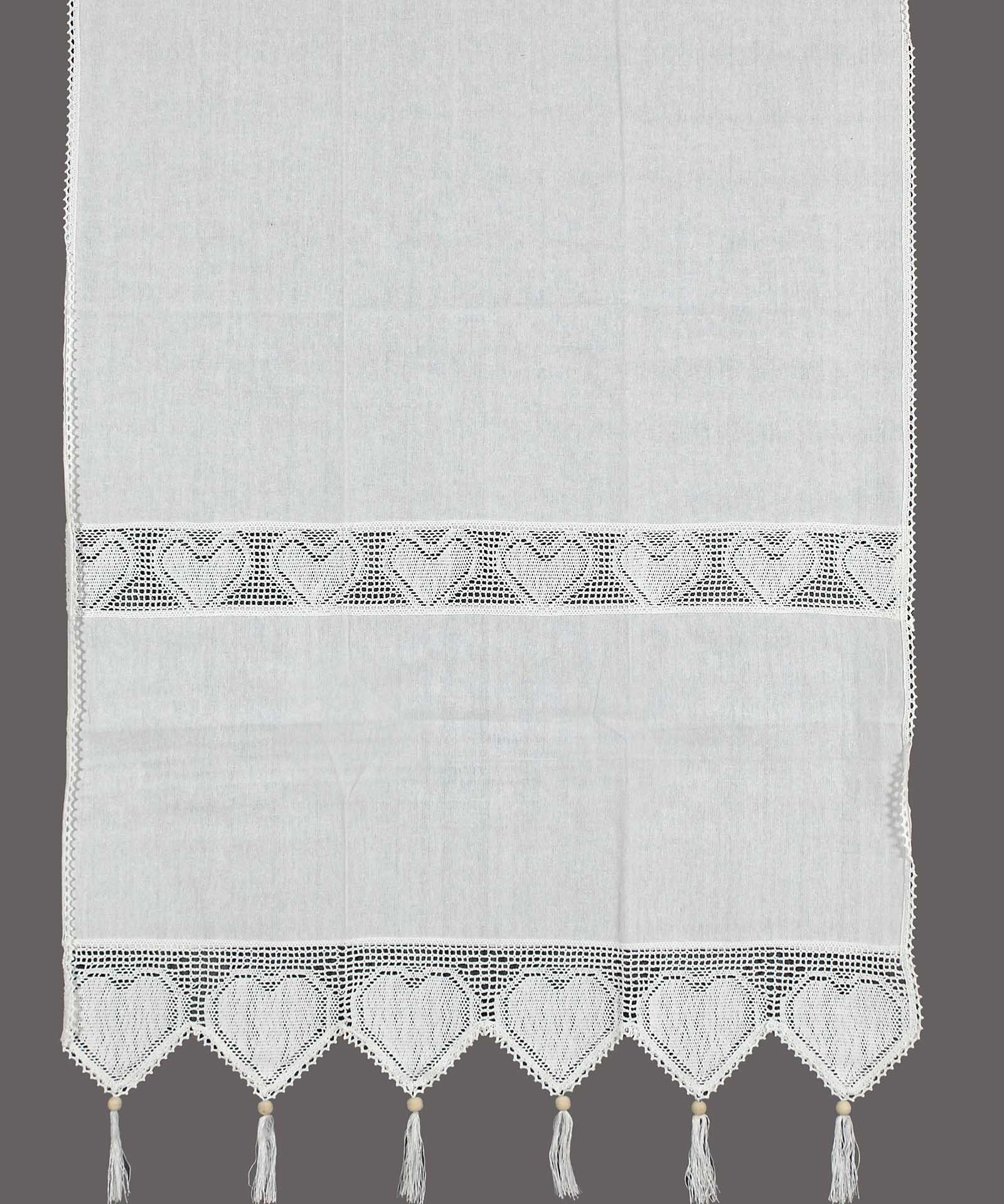 κουρτίνα 432 (200cm x 270cm) λευκή με τούνελ