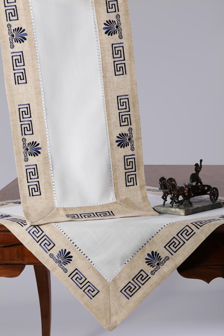 Τραπεζομάντηλο WH19-010 (160cm x 250cm) μπλέ