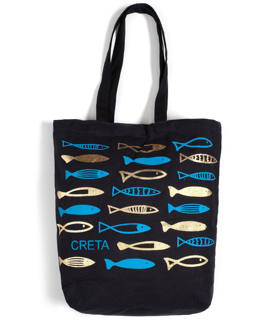 Τσάντα καραβόπανο (40cm x 40cm x 10cm) gold 6 CRETA