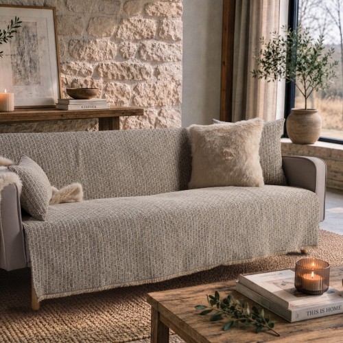 Ριχτάρι  Joliet 08 khaki - Τριθέσιο 180x300cm