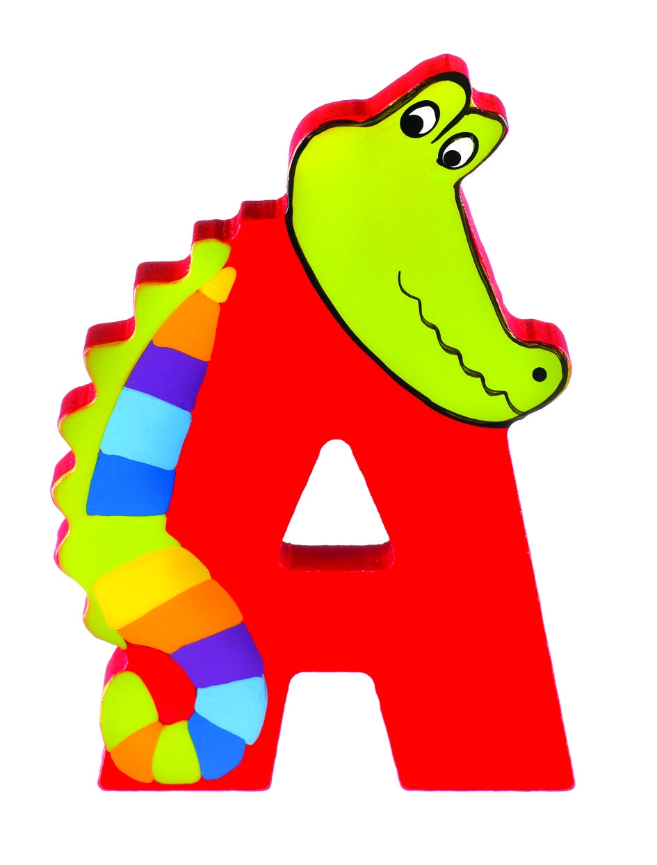 Ξύλινο Γράμμα A Alphabet Letters Orange Tree Toys