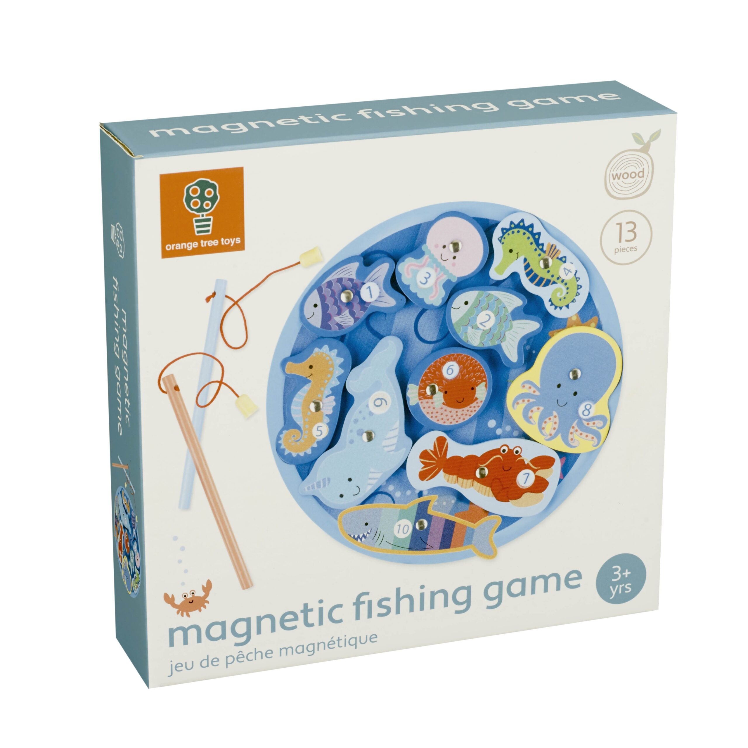 Μαγνητικό Παιχνίδι Ψαρέματος Sea Life Orange Tree Toys