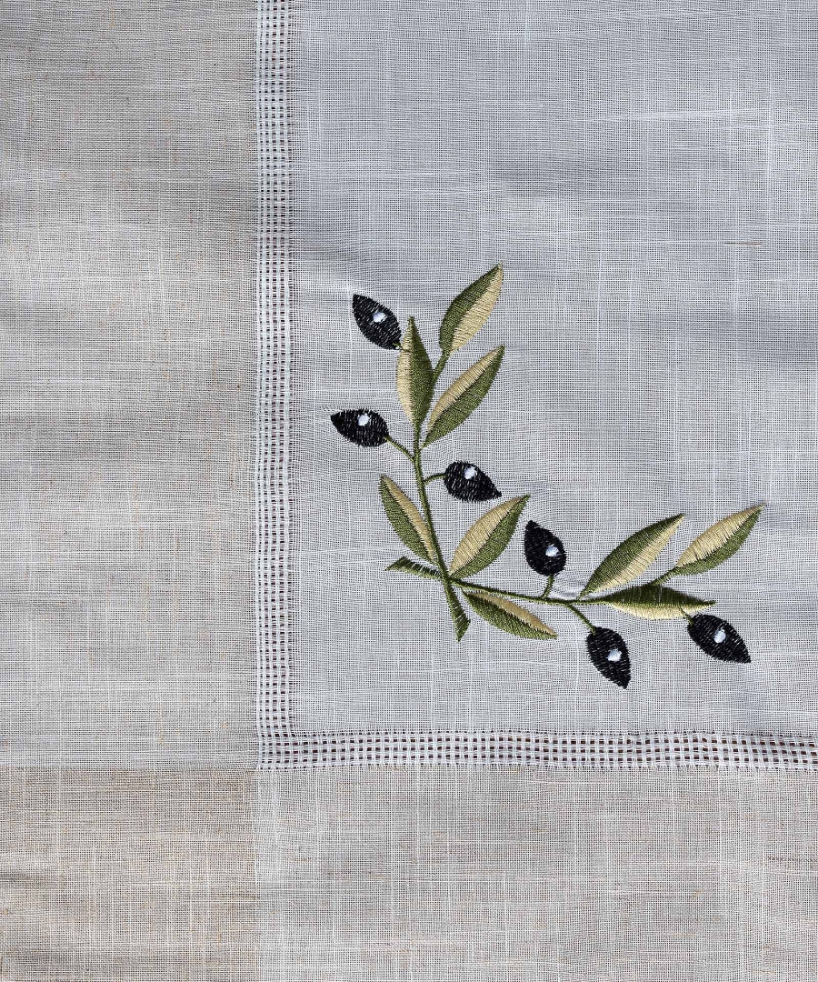 Σετ 3 τεμαχίών bg23a (40cm x 110cm 2x40cm x 40cm) ivory με μαύρη ελιά