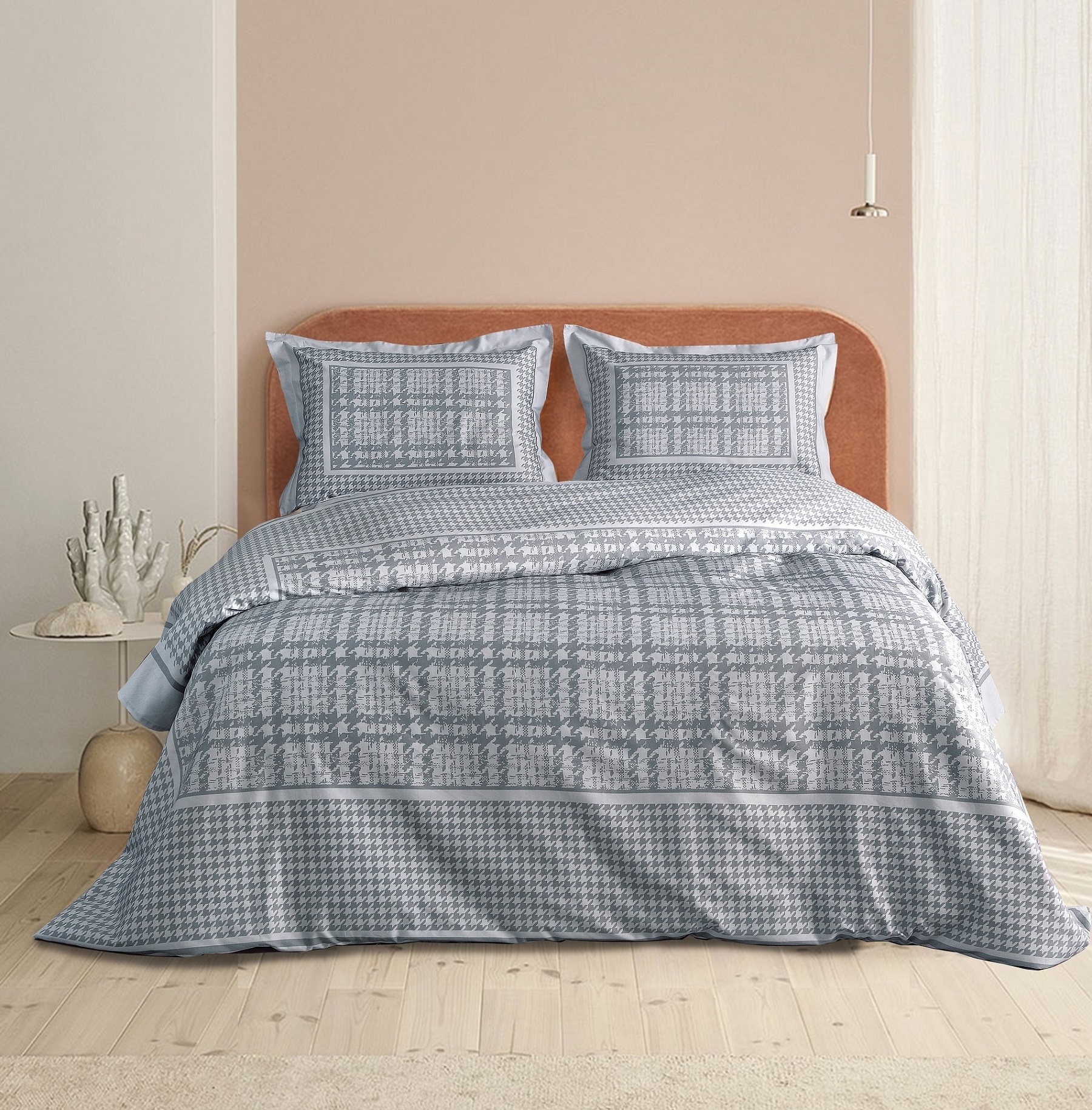 ΣΕΤ KOYΒΡΛΙ KING APERITO 100% COTTONSATIN 240x260cm 2*50x70cm DP 240TC