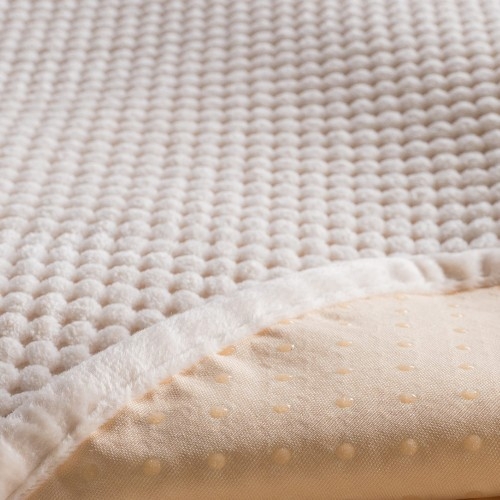 Ριχτάρι Αντιολισθητικό Αδιάβροχο Pearl  01 Ivory - Τριθέσιο 180x300cm