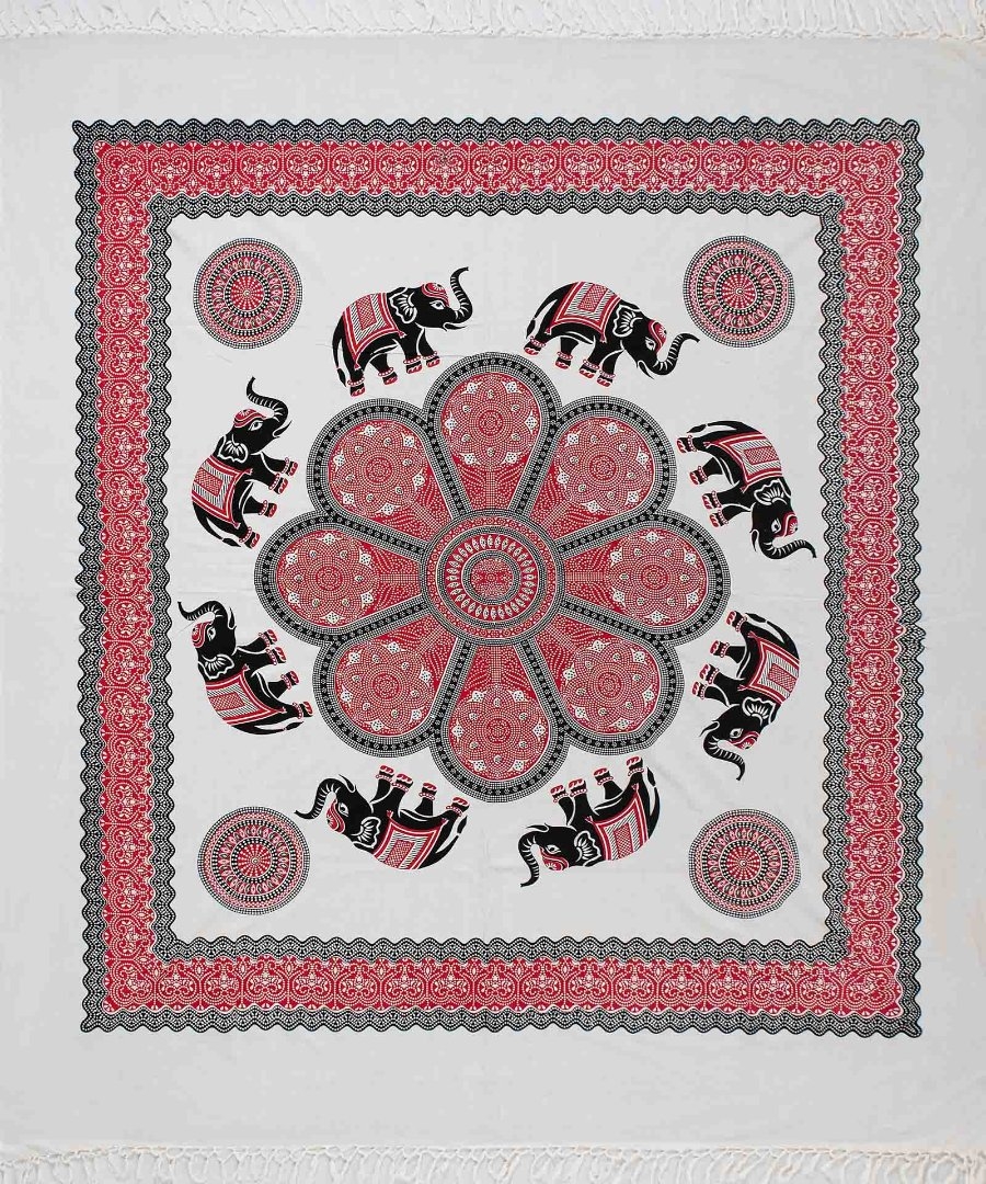 Pestemal διπλό (220cm x 240cm) 6 κόκκινο